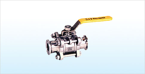 三片式卡箍球阀