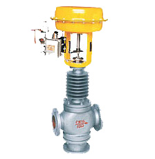 气动薄膜三通合流、分流调节阀